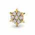 0.056 carats Diamond Nose Screw 18k Gold IGI Certification