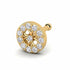0.06 carats Diamond Nose Screw 18k Gold IGI Certification