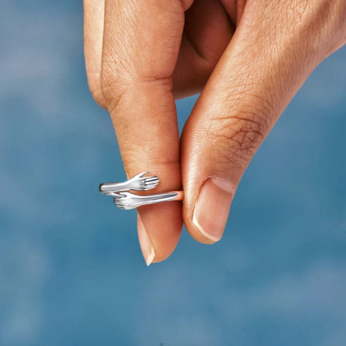 Zarkan Cozy Hug Pure Silver Ring