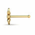 0.056 carats Diamond Nose Screw 18k Gold IGI Certification