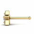0.07 carats Diamond Nose Screw 18k Gold IGI Certification