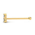 0.024 carats Diamond Nose Screw 18k Gold IGI Certification