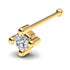 0.04 carats Diamond Nose Screw 18k Gold IGI Certification