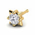 0.1 carats Diamond Nose Screw 18k Gold IGI Certification