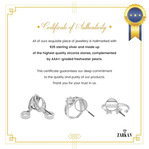 Zarkan love knot Propose 925 Silver Ring