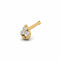 0.024 carats Diamond Nose Screw 18k Gold IGI Certification