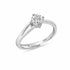 Minimal Pure Silver Solitaire Ring