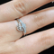 Zarkan Crafted Floral Minimal Pure Silver Ring