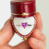 Zarkan Pink Heart Silver Ring