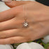Hallmark Silver Snow Flower Rose Gold Pendant