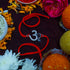 Zarkan OM AD Pure Silver Rakhi With Roli Chawal
