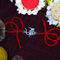 Zarkan Shiva Trishul Precious Silver Rakhi With Roli Chawal