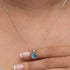 Hallmark Silver Blue Heart Ring And Pendant Set
