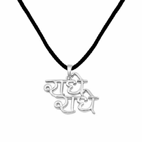 Zarkan 925 Silver Radhe Radhe Pendant