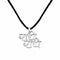 Zarkan 925 Silver Radhe Radhe Pendant