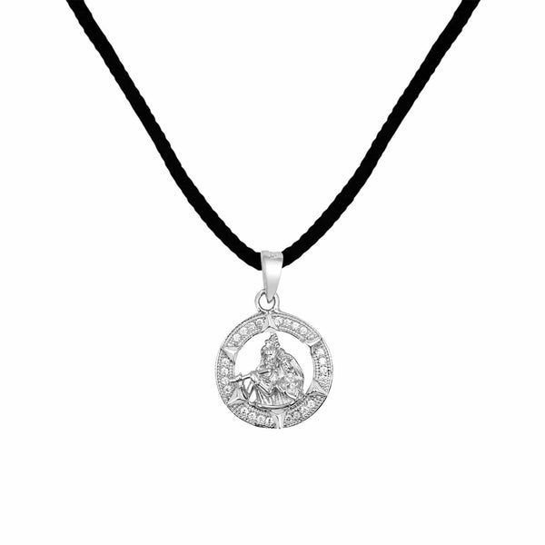 Zarkan 925 Silver Radha Krishna Pendant