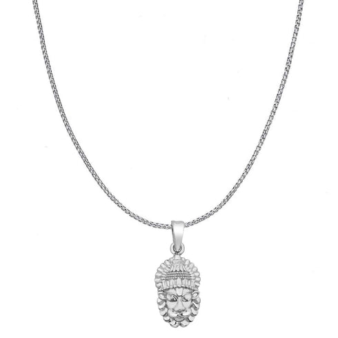 Zarkan 925 Silver Narasimha Pendant With Chain