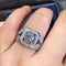 Hallmarked Silver Ring With American Diamond For Men