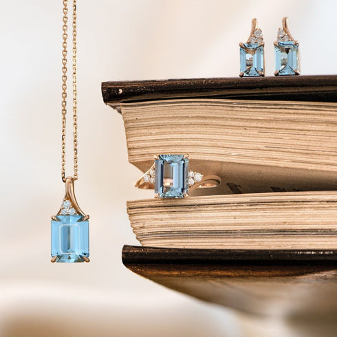 Hallmark Silver Ocean’s Promise Pendant Set