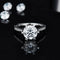 Zarkan 925 Silver Minimal Solitaire American Diamond Ring