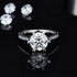 Zarkan 925 Silver Minimal Solitaire American Diamond Ring