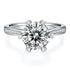 Zarkan 925 Silver Minimal Solitaire American Diamond Ring