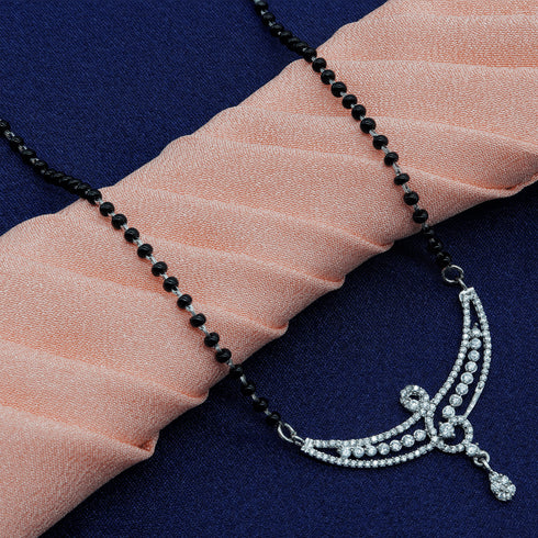 Zarkan 925 Silver Shine Mangalsutra