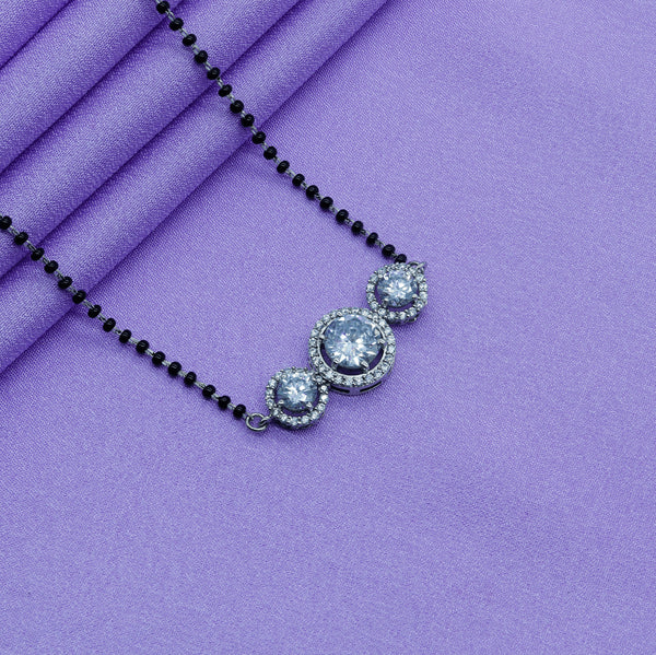 Zarkan 925 Silver Triple AD Mangalsutra