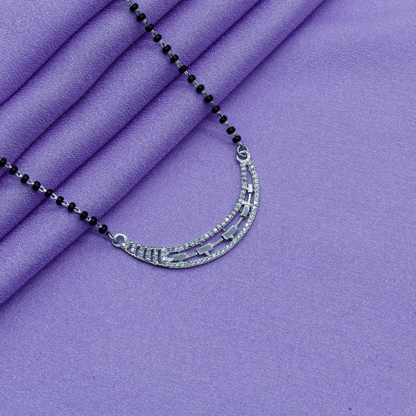 Zarkan 925 Silver Shine Smile Mangalsutra