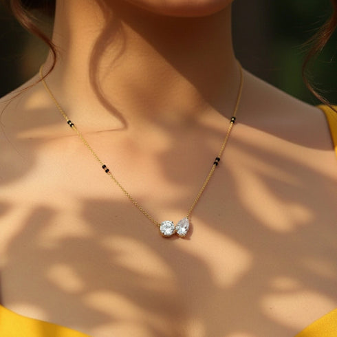 Hallmark Silver Niyati Gold Plated Mangalsutra