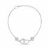 Charming Dual Link Heart 925 Sterling Silver Bracelet