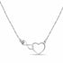 925 Silver Sparkling Minimal Infinity Heart Pendant With Chain