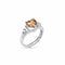 Zarkan 925 Yellow Sapphire American Diamond Ring