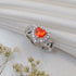 Vintage Beauty Heart Sterling Silver Ring