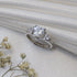 Zarkan White Diamond Pure Silver Love Ring