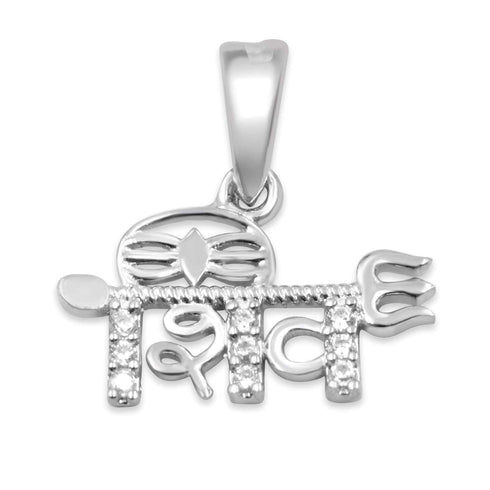 Zarkan 925 Silver Shiva Trishul Pendant With Chain
