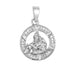Zarkan Silver Radha Krishna Pendant With Chain