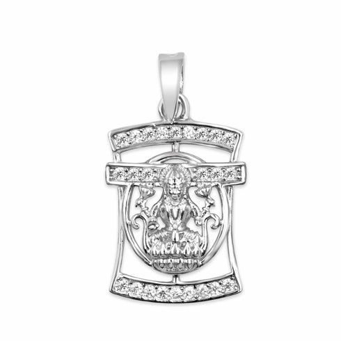 Zarkan 925 Silver Divine Goddess Lakshmi Pendant