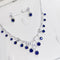 Hallmark Silver Sapphire Ivy Elegance Jewellery Set