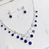 Hallmark Silver Sapphire Ivy Elegance Jewellery Set