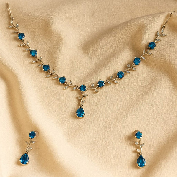 Hallmark Silver Elegance Ice Blue jewellery Set