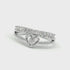 Zarkan Crown Heart American Diamond  925 Sterling Silver Ring