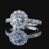 Zarkan Premium Diamond Hallmarked Silver Love Ring