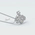 Zarkan 925 Pure Silver Infinity Silver Pendant With Link Chain