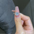 Hallmarked Silver Elegant Princess Cut Ring