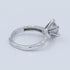 2 Carat Moissanite Diamond Solitaire Royal Love Silver Ring For Women - Free Size