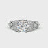 Zarkan Princes White Crown 925 Pure Sterling Silver Ring