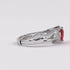 Crystal Love Ruby AD Heart Adjustable Engagement Ring