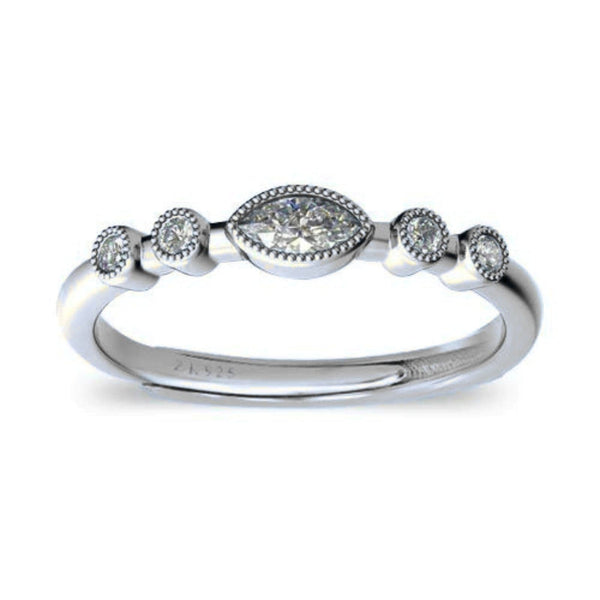 Zarkan Eye of Protection 925 Silver Ring For women