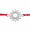 Zarkan Surya Precious Silver Rakhi With Roli Chawal